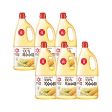 백설 옥수수유 1.8L x6개, 6개
