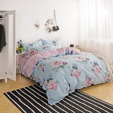더블침대커버프릴