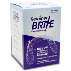 USKORNET 리테이너 세정제는 깨끗한 리테이너 얼라이너 청결하고 냄새가 없는 상태로 유지 박테리아 제거, 120개