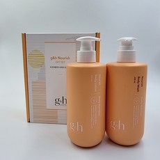 암웨이 지앤에이치 너리쉬 선물세트 바디로션 400ml + 바디워시 400ml, 1세트