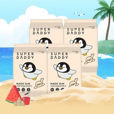기저귀 (총 8P 3500원)2024 NEW 미스터펭 매직슬림 썸머 팬티형 3종 2PX4팩 체험팩(대/특/빅), 2.미스터펭 매직슬림 썸머 팬티특대 2PX4팩, 특대형(XL)