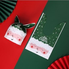 파티브로 크리스마스 구디백 선물 포장봉투 답례품 꾸러미, 옵션5)그린산타, 20장