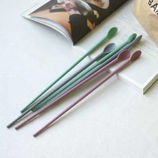 아기이유식용 위생 건강 실리콘 긴젓가락 조리젓가락 기본템 이쁜젓가락 요리젓가락 나무식기, 상세페이지참조, 1개