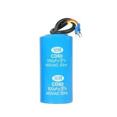 CD60 모터 시동 전기 150uF 250V 선풍기 400uF 350uF 전해 100uf 캐패시터 작동, 1개, 6. 플라스틱 CBB60 25UF