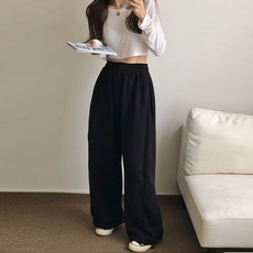 국내생산 *면/기모선택* 사이드핀턱 스트링팬츠 벌룬팬츠 남녀공용 빅사이즈 트레이닝팬츠 사계절 팬츠 (조거/와이드 밑단스트링)