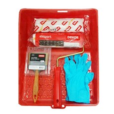 DEKOR 고급 페인트 도구세트 (Dekor 로라 20cm+리필+고급 붓+페인트 트레이+핸드믹서+니트릴장갑), 1개