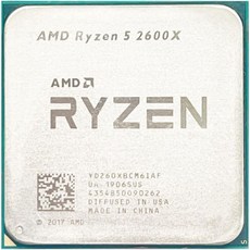 CPU 프로세서 AMD 라이젠 5 2600X R5 3.6GHz 6코어 12스레드 YD260XBCM6IAF 소켓 AM4 - 라이젠2600x