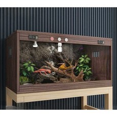 온도조절 사육장 파충류 케이지 레오파드게코 하우스, 1개, 사과나무 60x40x40 2개
