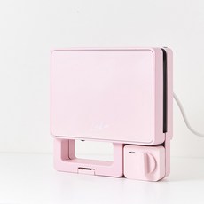 루카 타이머 2구 전기 샌드위치 와플 메이커, 핑크(luka-wa002)