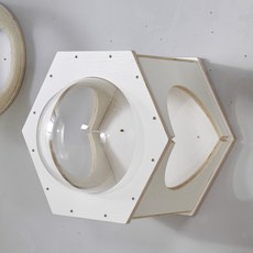 우주 캡슐 캣타워 캣폴 DIY 벽 고정형, 육각벽고정형