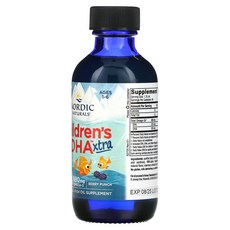 노르딕네츄럴스 칠드런스 DHA Xtra 베리 펀치 880mg 60ml, 3개, 59.147ml