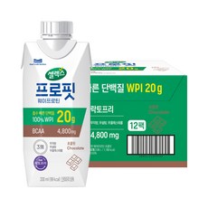 셀렉스 프로핏 웨이프로틴 초콜릿, 330ml, 12개