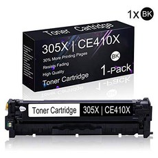 1 Pack 305X | CE410X Black Remanufactured Toner Cartridge Re/14266283