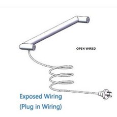 전기 가열 수건 레일 욕실 액세서리 자유 간격 바 스테인레스 스틸 304 브러시 마감, open wired