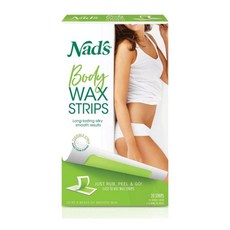 Nad's 네즈 바디 왁스 스트립 20개입 Body Wax Strips, 1개, 1g