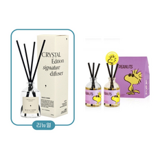 1+1 데일리콤마 홀로그램 디퓨저+스누피 차량용 디퓨저