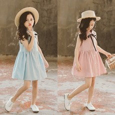 주니어민소매원피스