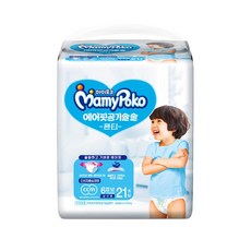 마미포코 에어핏 공기솔솔 팬티 6단계 점보 남아용 21매 2팩