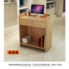 프론트 데스크 테이블 심플 점포 카운터 데스크 소형 계산대, 라이트 월넛 + 80x40x92cm