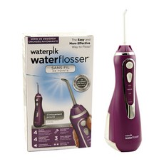 미국 Jiebi 휴대용 재충전 용 치과 세척 장치 빨간이 치과 치실 WaterPik / WP-560 / WF03 / WF04, WP565 신비한 자주색 220V