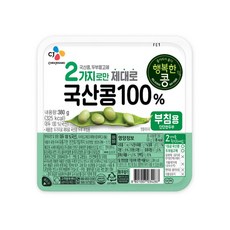 CJ 2가지로만 제대로 국산콩 부침두부 380g x 4개