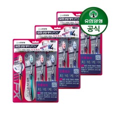 유한 덴탈케어 FX 칫솔, 4개입, 3개