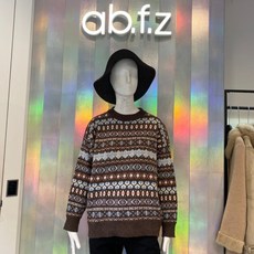 [ab.f.z] 라운드 아가일 니트 AFU8GW44K