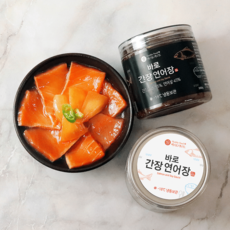 바로푸드 올바로 연어장 300g 일식 셰프 특제 간장 연어장 반찬 밥도둑, 1통