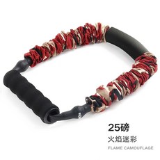 양궁 저항밴드 트레이너 탄성로프 고무줄 스포츠 다용도 Gr n 로프 발차기 고정식, 25파운드 화염카모