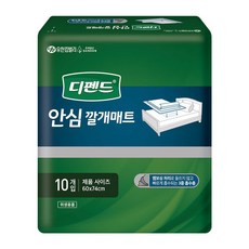 디펜드안심 깔개매트 10매 x 10팩 매트, 60 x 74 mm, 10개입