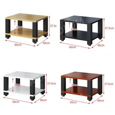 오디오랙 오디오 앰프 CD LP 콘솔 장식 장 렉 다이 수납 선반 60x48x37.5cm, 2단 블랙, 블랙 2단