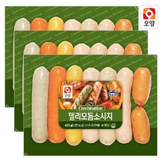 [퀴클리몰] 사조오양 델리 모듬 소시지 450g x 3개