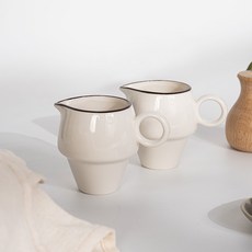 시라쿠스 뉴욕 에스프레소 샷잔 시럽잔 크리머 80ml, 2개, 브라운