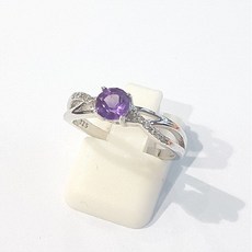 자수정원석반지