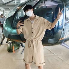 남자카고점프슈트