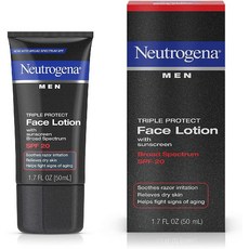 [미국직구] 뉴트로지나 맨 트리플 프로텍트 페이스 로션 SPF20 50ml 1개