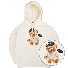 JYFASHIOIN CAP BEAR 후드티 곰돌이 빅사이즈 커플 후드 티셔츠