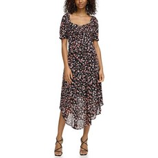 칼라거펠트 여성 컷아웃 플로럴 블라우스 셔츠 151417