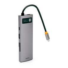 베이스어스 멀티허브 C타입 HUB USB3.0 HDMI 멀티포트 변환젠더 USB허브, 8in1, 8in1, 1개