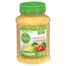 (미국직배) 1+1 Simple Truth USDA 무설탕 애플소스 사과소스 650g Organic Unsweetened Apple sauce, 1개, 200ml