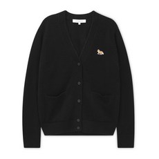 메종키츠네 24FW 여성 베이비 폭스 가디건 (LW00507KT1006 BLACK)