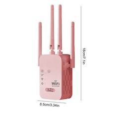 1200Mbps 와이파이 리피터 무선 확장 듀얼 밴드 네트워크 증폭기 장거리 신호 2.4G 5G, 04 Pink_01 EU 플러그, Pink_EU 플러그 - 익스텐드와이파이증폭기