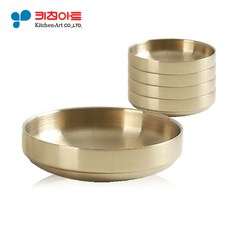 키친아트 금상첨화 티타늄 이중 찬기 (소) 9cm 5개 세트