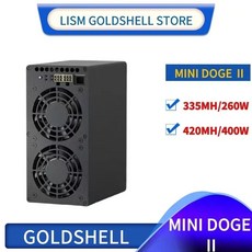 Goldshell 해시레이트 LTC DOGE 코인 채굴기 사일런트 네트워크 Goldshell 미니 소형 도지 2 광부 420m