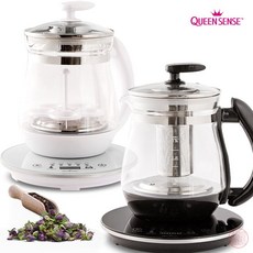 퀸센스 1.8L 멀티 티포트 QSKT-2000 (계란찜기 포함), QSKT-2000(블랙)