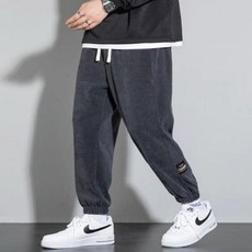 겨울 방한 고퀄 플러시 조거팬츠 2컬러 남성 기모바지, 2XL(100-105), 그레이
