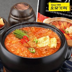 [오모가리] 60년 전통의맛 수제 참치김치찌개 500g X 6팩, 없음, 상세설명 참조