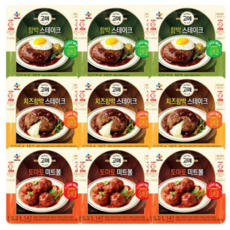 CJ제일제당 고메 함박스테이크152g*4+치즈함박스테이크152g*3+토마토미트볼147g*3, 함박152g4개+치즈함박152g3개+토미트볼147g3개