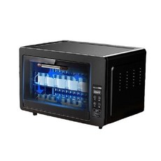 컵살균기 사무실 컵 소독기 소형 식기 텀블러 커피잔 머그컵 건조 살균소독기, 24L 블랙 UV + 열풍 건조