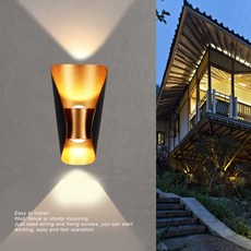 LED 벽 스콘스 모던 실내 야외 램프 거실 복도 침실 장 위 아래 마운트 조명, 1개